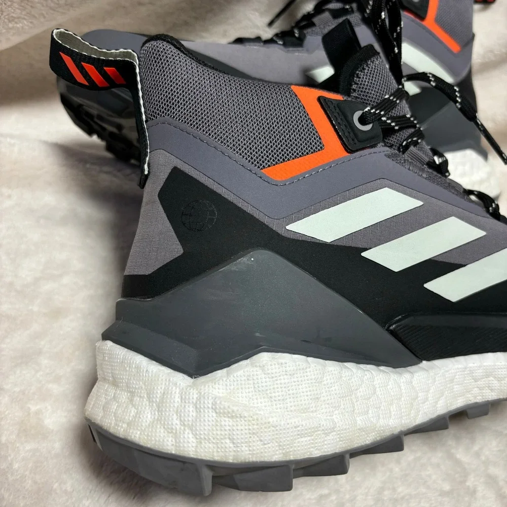 Adidas Womens Terrex Free Hiker 2.0 Gore Tex Hiking Shoes US 8.5 Gray‎ Boots